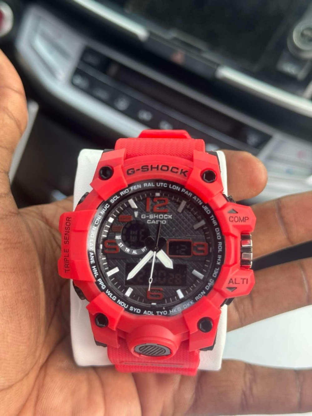 Casio G-Shock Red and Black Rugged Sport Watch
